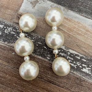 J. Crew pearl earrings